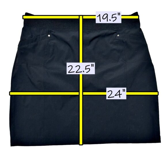 Chicos Zenergy Skirt Womens 3 Size 16 Neema Robin Ribbed Golf Casual Athleisure - Picture 8 of 8